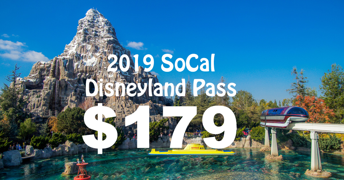 2019 Disneyland Southern California Ticket Deal