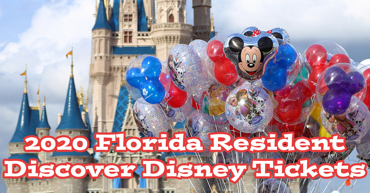 2020 Florida Resident Discover Disney Tickets